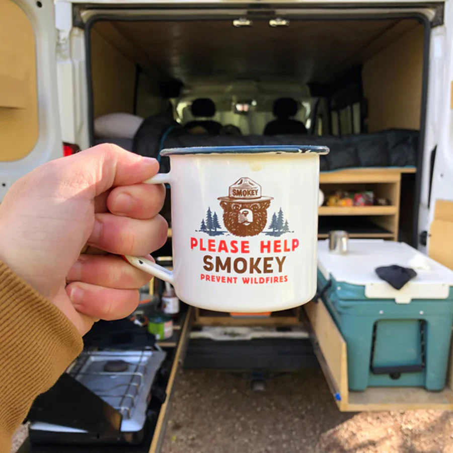 Smokey Bear Enamel Camp Mug - Image 3