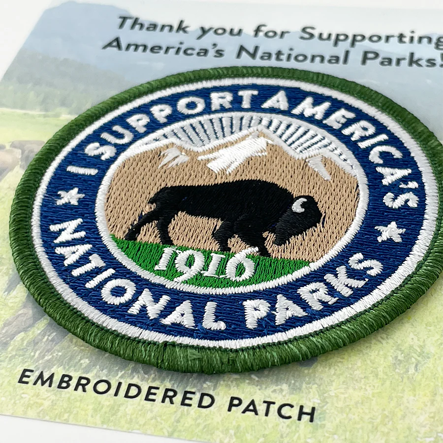 Park Supporter Bison Embroidered Patch - Image 2